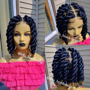 Full lace jumbo twists wig